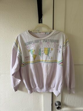 Vintage 'Aeroflight Patterns' Graphic Sweatshirt